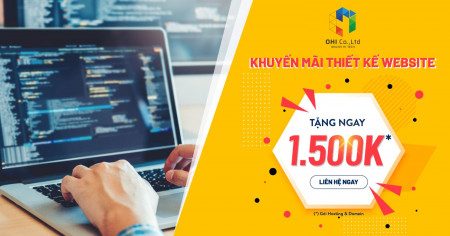 Khuyến mãi thiết kế Website: Tặng  ngay quà tặng trị giá 1,5 triệu đồng