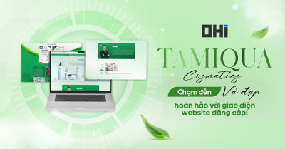 Tamiqua Cosmetics – Chạm đến vẻ đẹp hoàn hảo với giao diện website đẳng cấp!