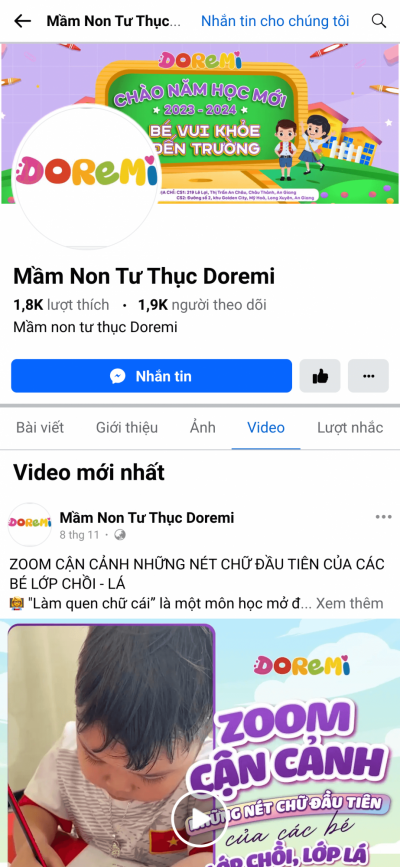 TRƯỜNG MẦM NON TƯ THỤC DOREMI