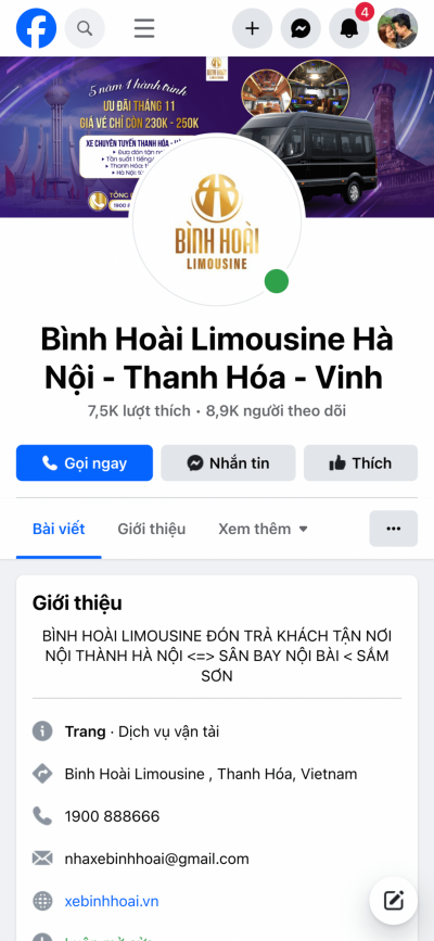 BÌNH HOÀI LIMOUSINE