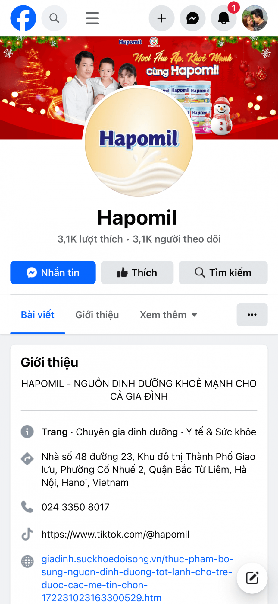 SỮA DINH DƯỠNG HAPOMIL