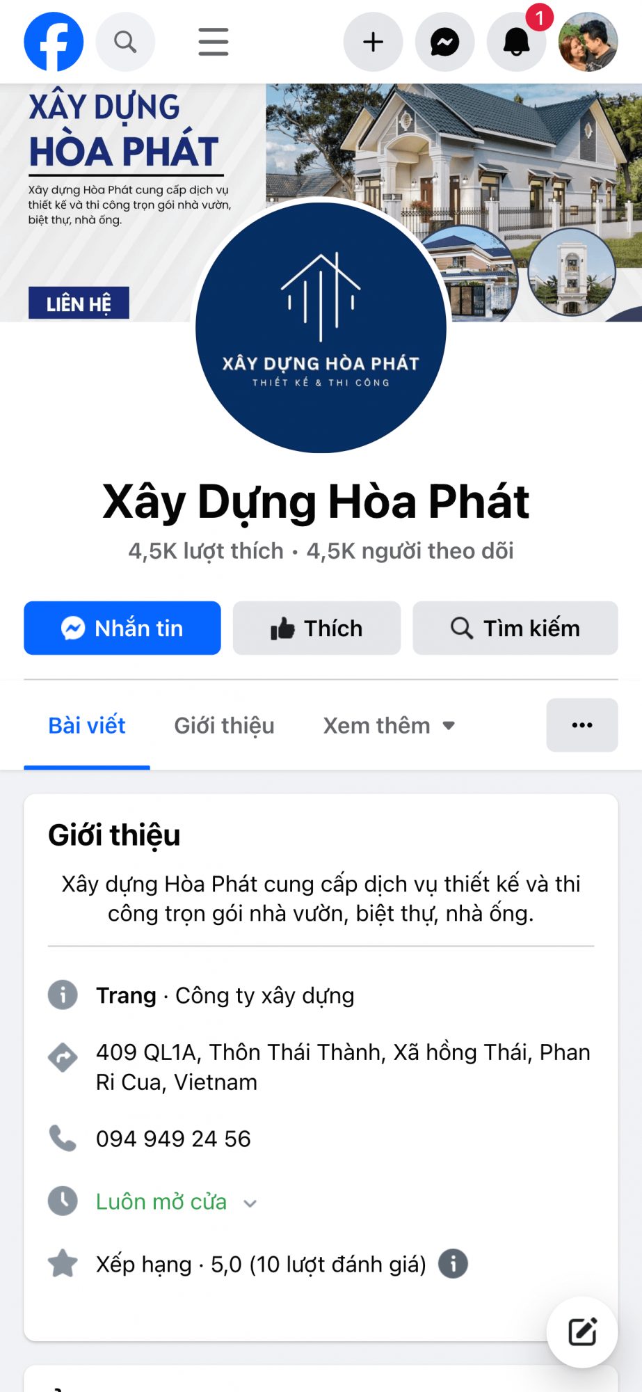 XÂY DỰNG HÒA PHÁT