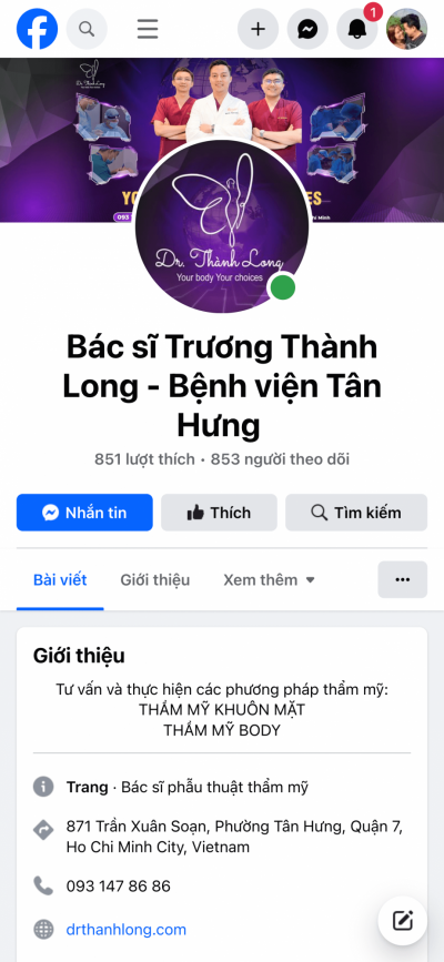 BÁC SĨ TRƯƠNG THÀNH LONG - BỆNH VIỆN TÂN HƯNG