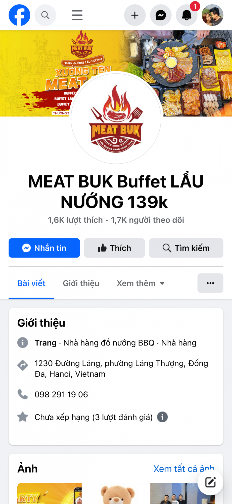 MEAT BUK BUFFET LẨU NƯỚNG 139K