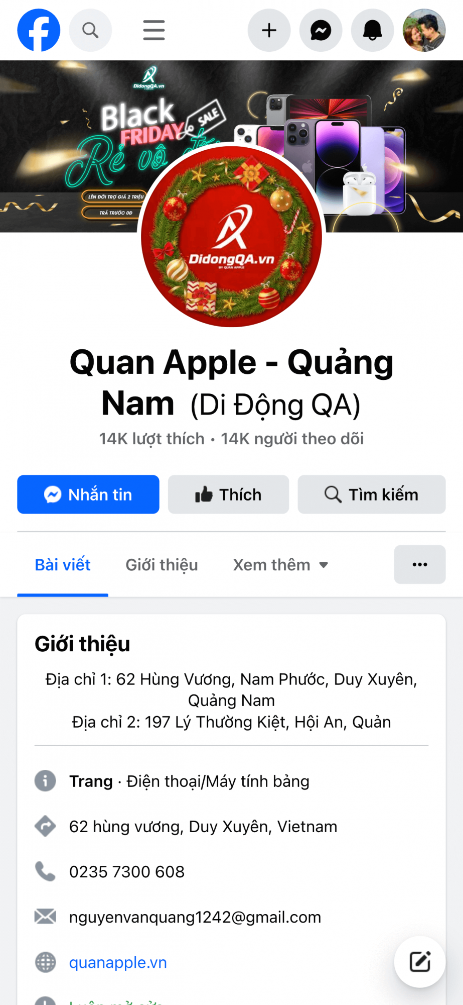 QUÂN APPLE - QUẢNG NAM