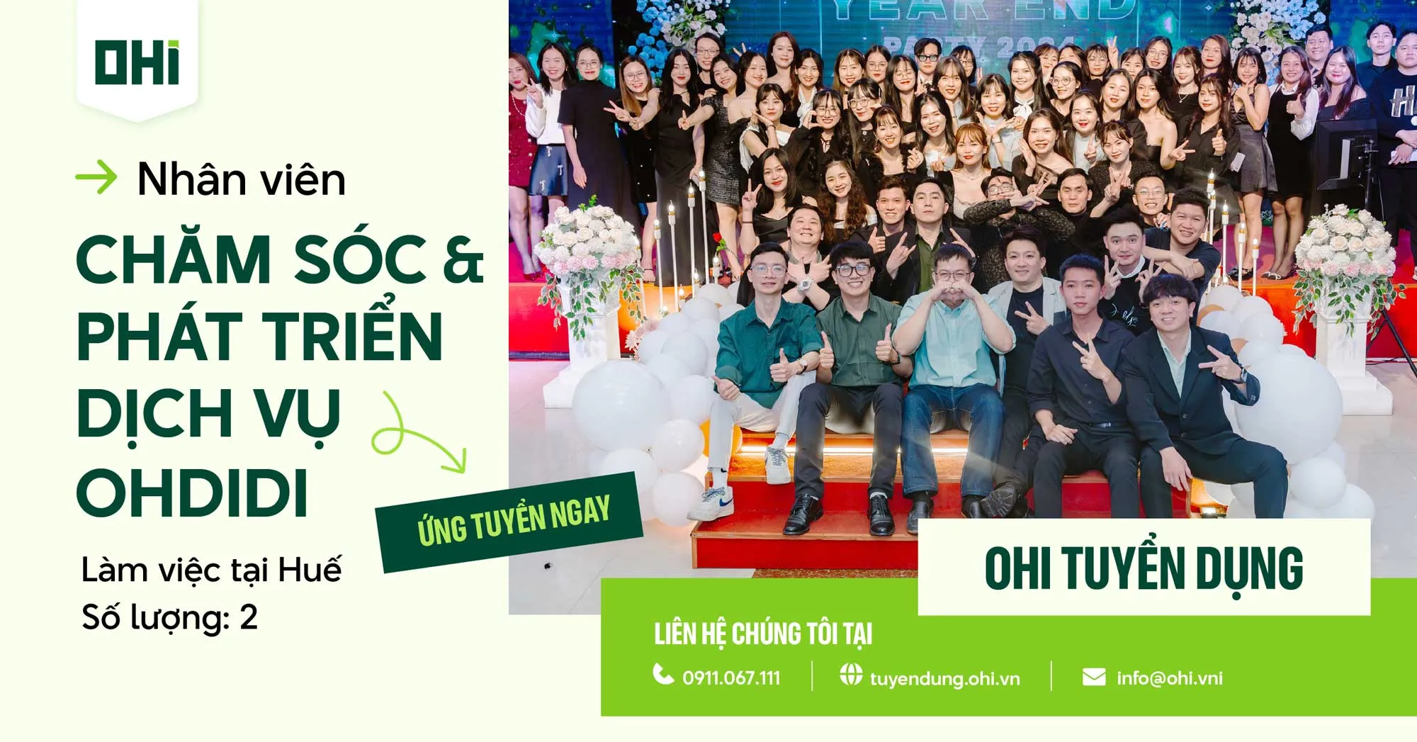 Nhân viên Chăm sóc và Phát triển Dịch vụ - Làm việc tại Huế