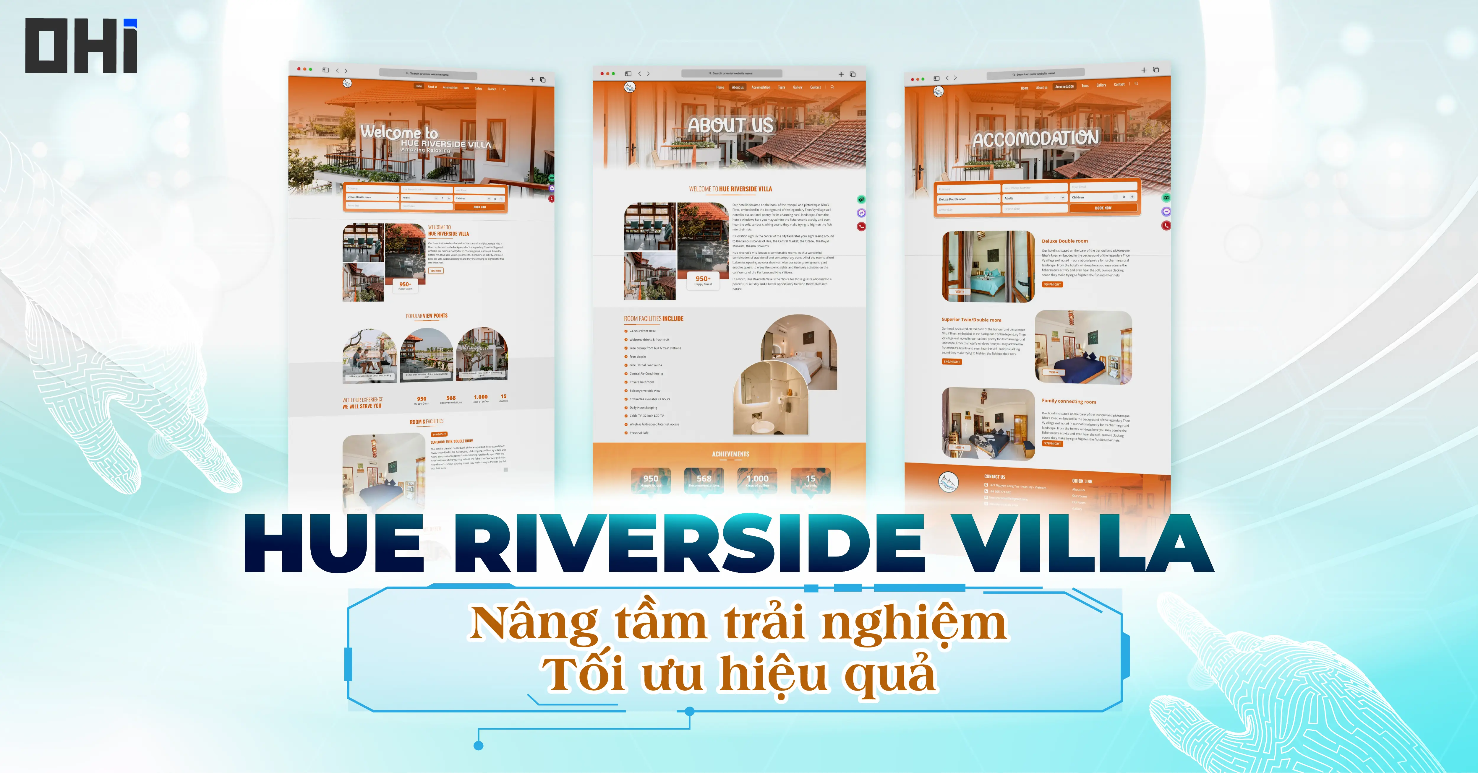 Hue Riverside Villa - Nâng tầm trải nghiệm, tối ưu hiệu quả với giao diện mới
