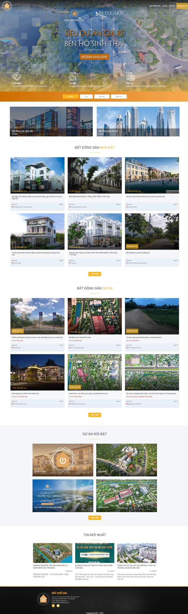 Website Đất Huế 24h