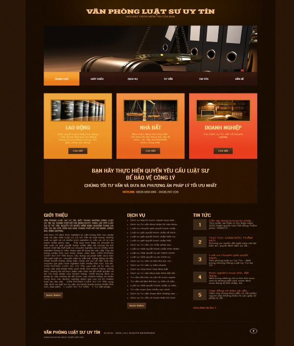 Website Văn phòng luật sư Uy Tín