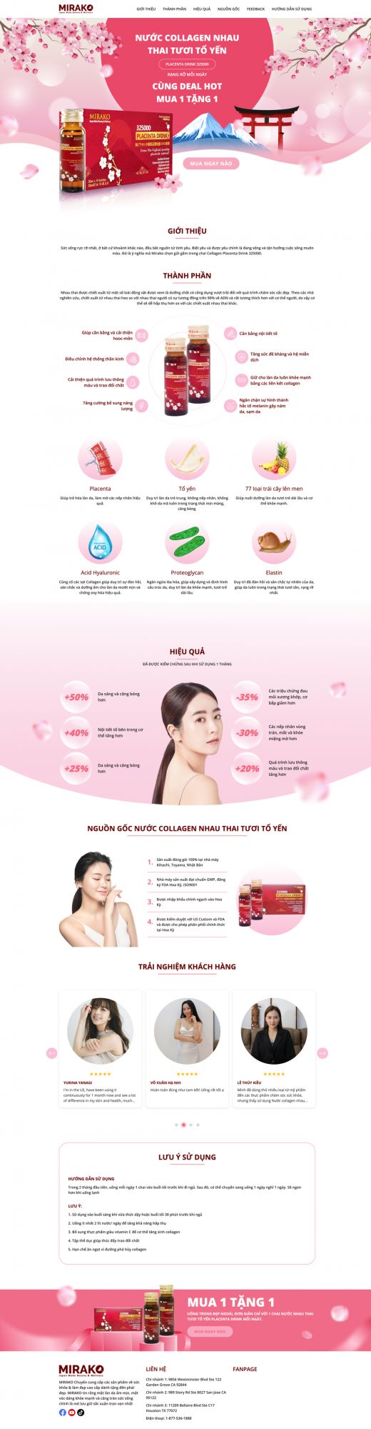 Landing Collagen Placenta Drink 325000