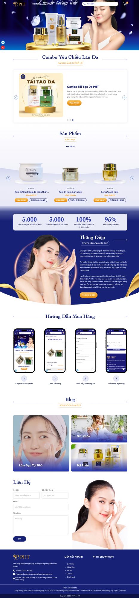 Website Mỹ phẩm PHT