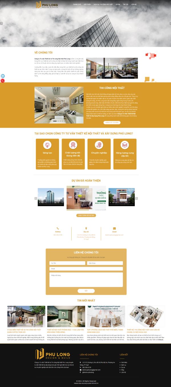Website Nội thất Phú Long