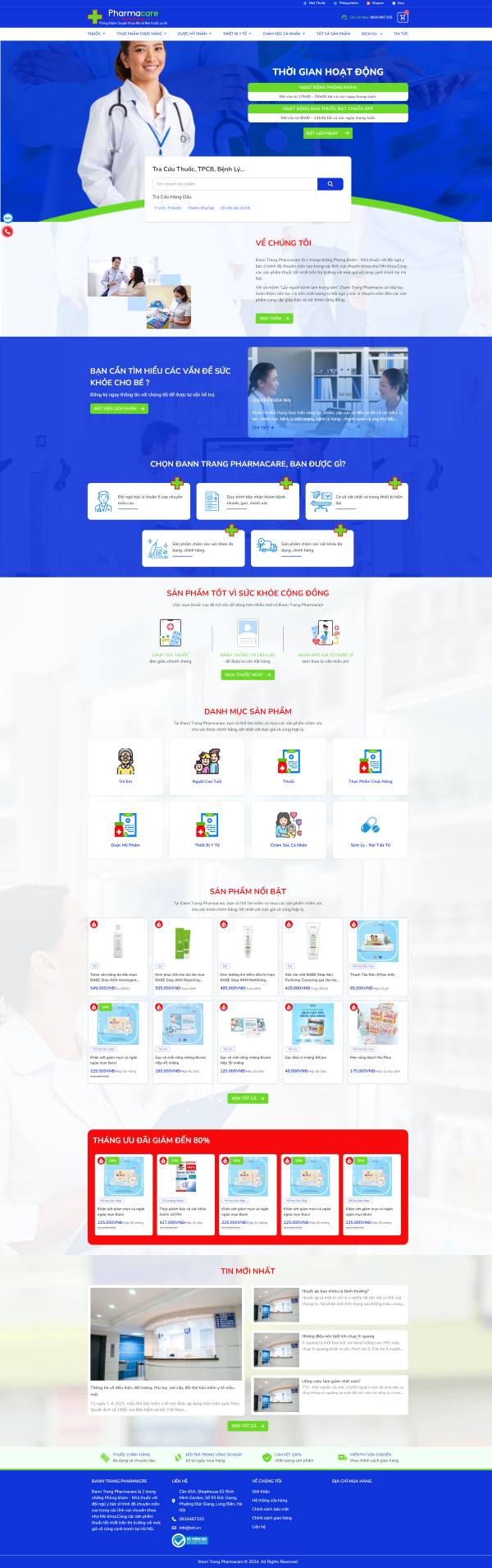 Website Đann Trang Pharmacare