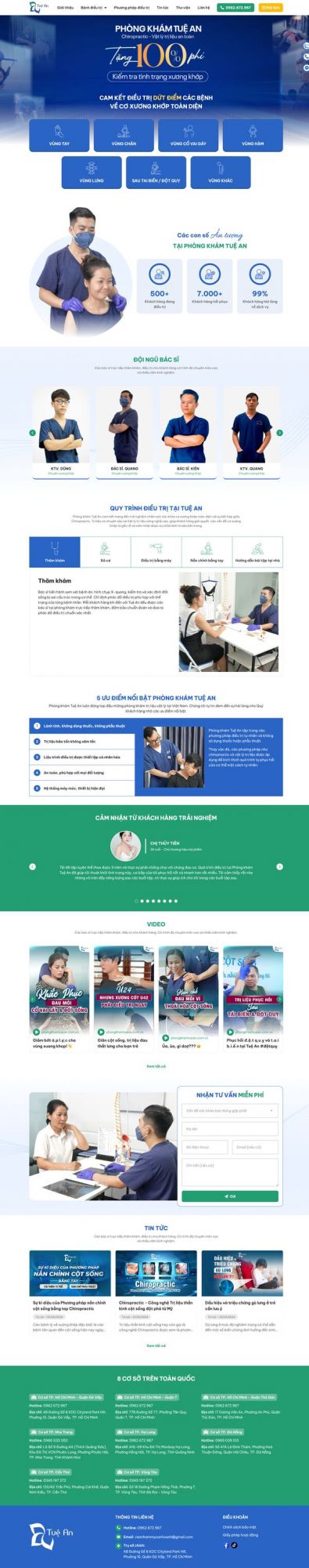Website Phòng khám Tuệ An