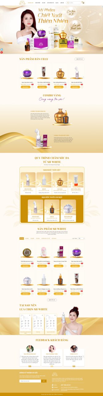 Website Mỹ phẩm SH White