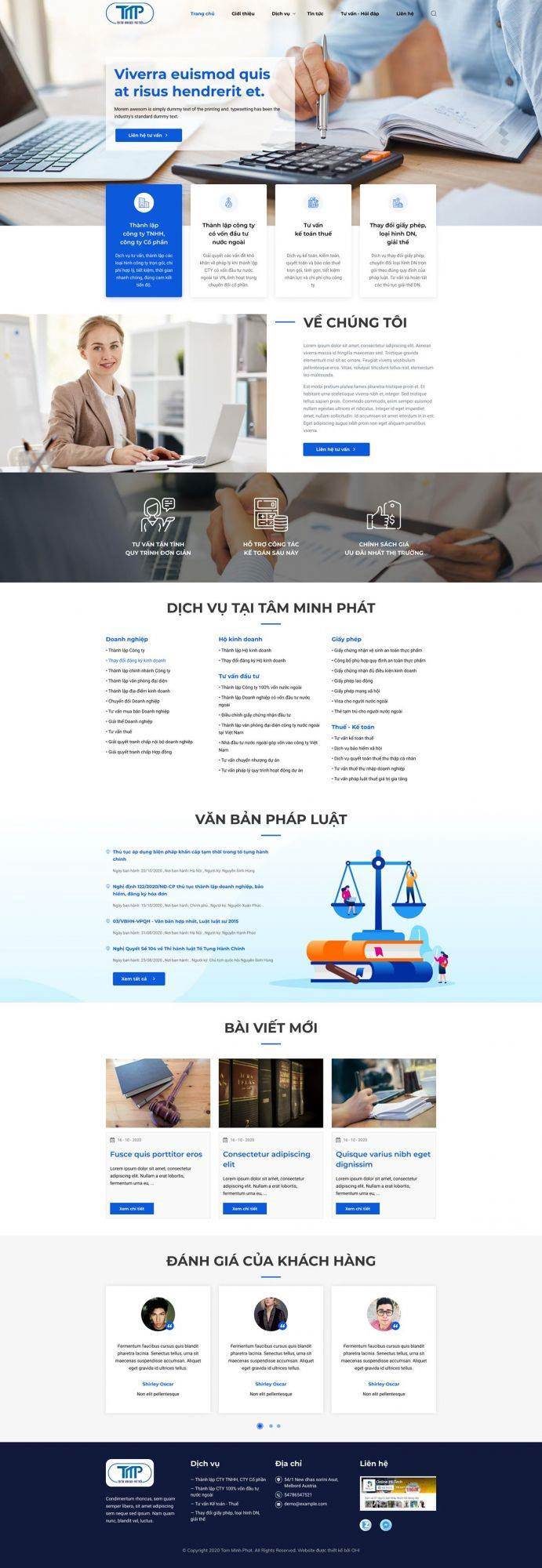 Website Tâm Minh Phát